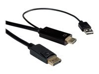 ROLINE HDMI-Kabel UltraHDTV - DisplayPort ST/ST schwarz 2 m
