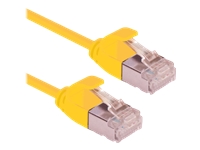 ROLINE U/FTP DataCenter Patchkabel Kat.6A (Class EA) LSOH slim gelb 0.3 m