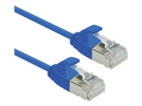 ROLINE U/FTP DataCenter Patchkabel Kat.6A (Class EA) LSOH slim blau 0.15 m