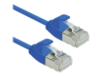 ROLINE U/FTP DataCenter Patchkabel Kat.6A (Class EA) LSOH slim blau 0.3 m