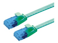 VALUE Patchkabel Kat.6A (Class EA) UTP extra-flach grün 2 m