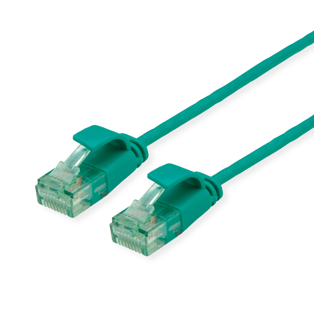 ROLINE RM UTP DataCenter Patchkabel Kat.6A (Class EA) - 1m, Slim, Grün