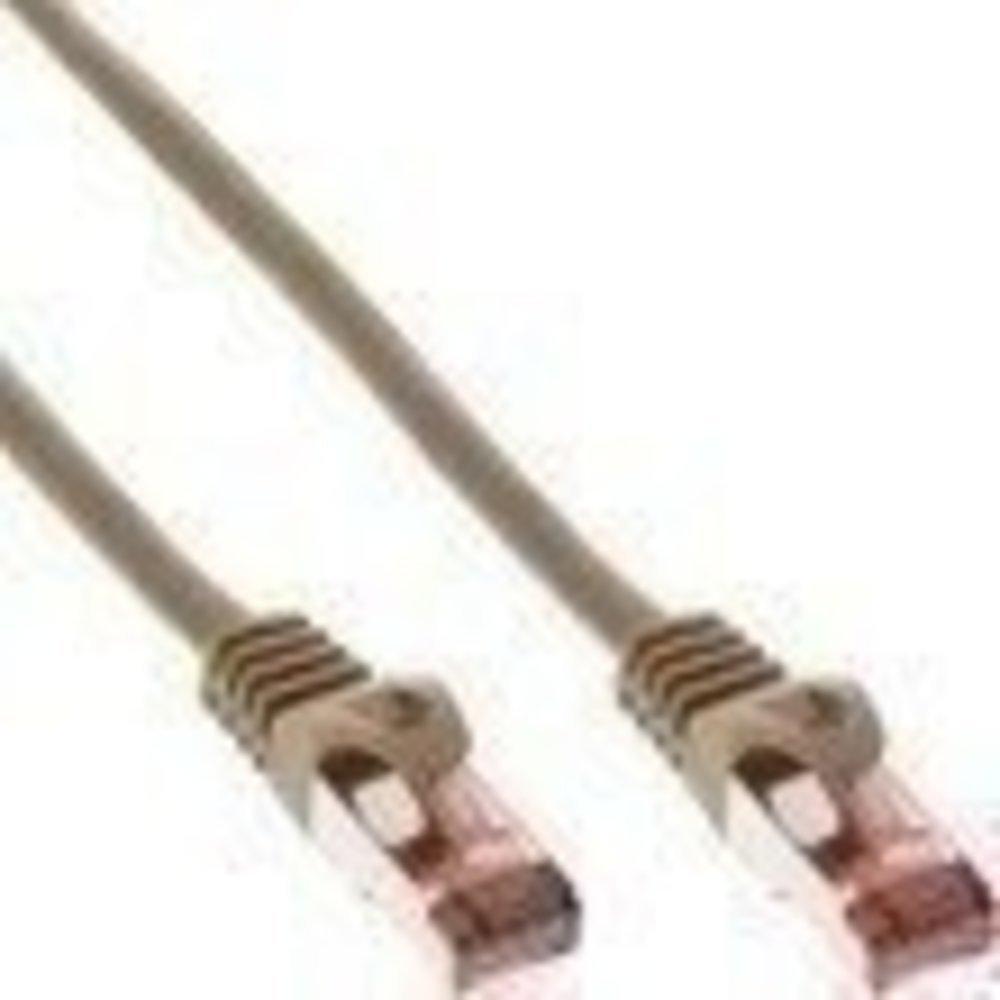 InLine® Patchkabel S/FTP (PiMf) Cat6 250MHz PVC Kupfer braun 15m – Hochwertiges Ethernet-Kabel für schnelle Datenübertragung