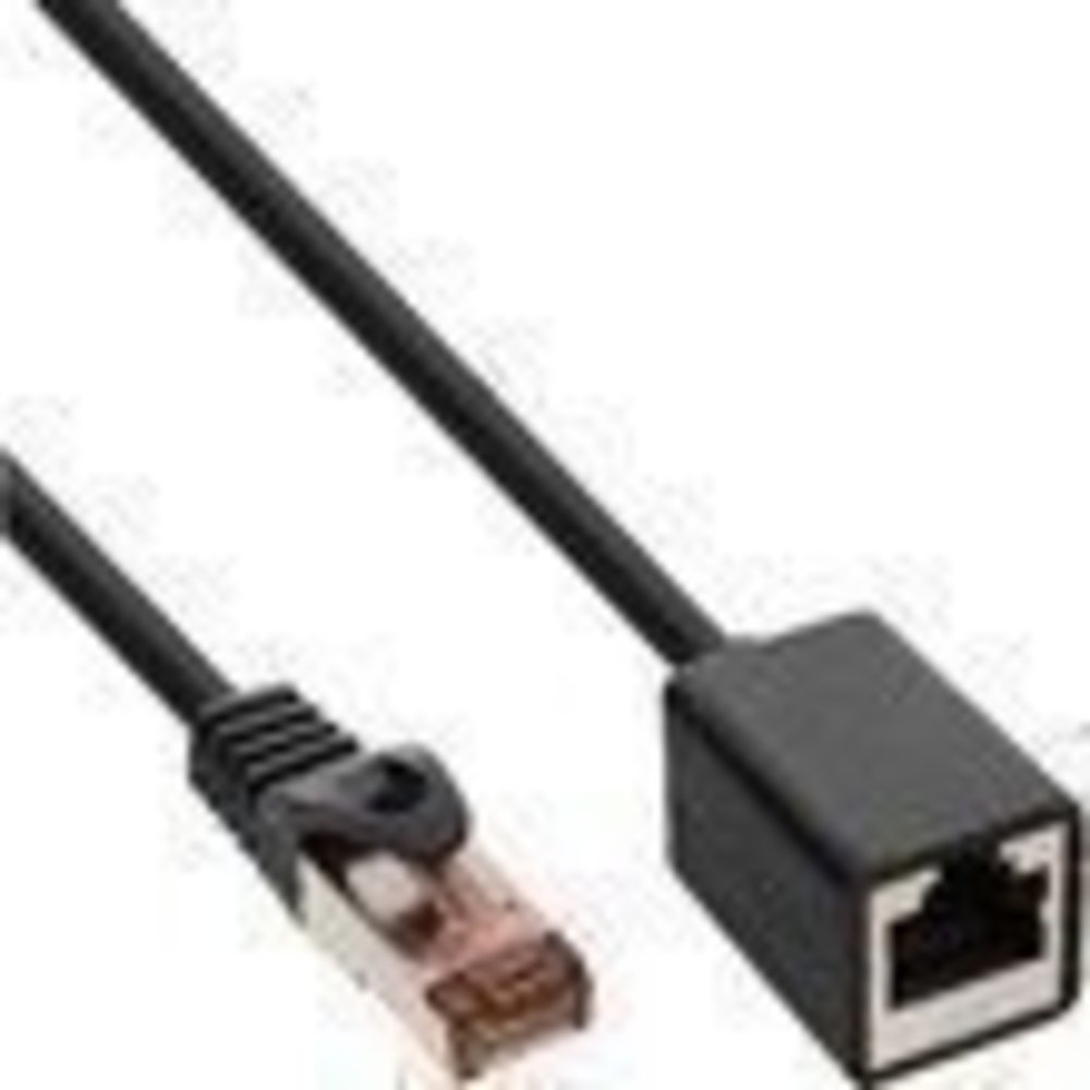 InLine® Patchkabel-Verlängerung S/FTP (PiMf) Cat6 250MHz halogenfrei Kupfer schwarz 10m - Hohe Qualität und Leistungsgarantie