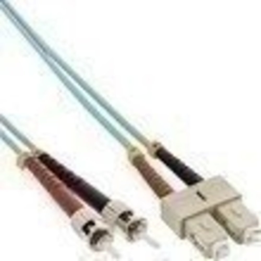 InLine® LWL Duplex Kabel SC/ST 50/125µm OM3 2m - Hochwertiges LWL-Duplex-Kabel für schnelle Datenübertragung