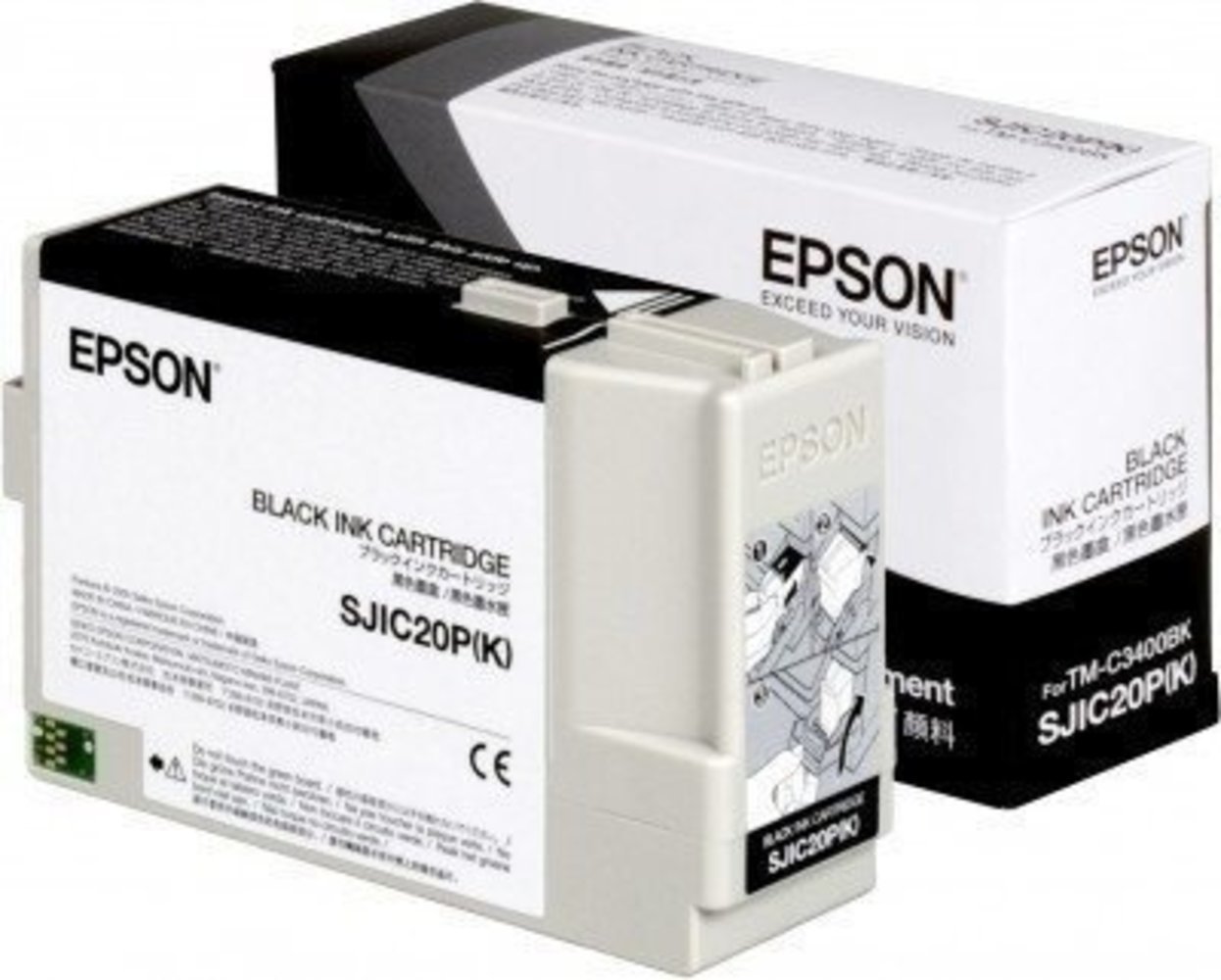 epson sjic20p(k) black ink cartridgeepso n sjic20p(k) black tintenpatrone für tm-