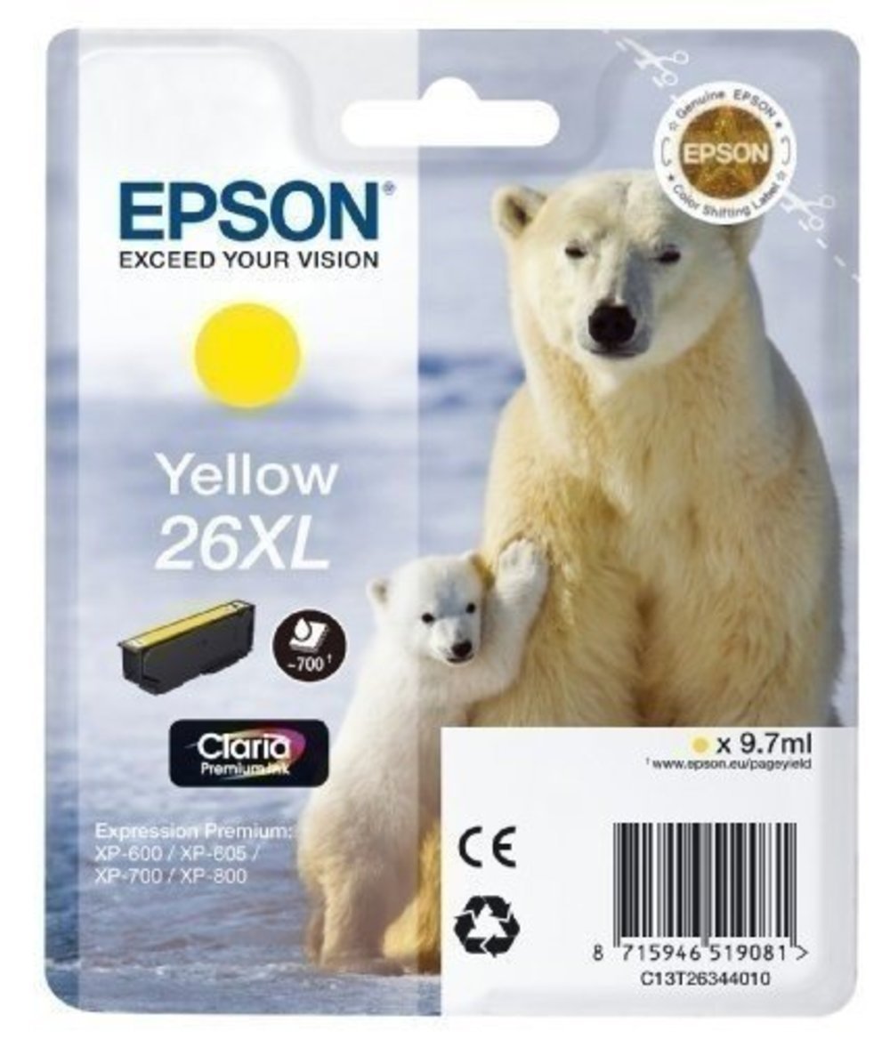 EPSON PREMIUM INK CLARIA YEL 26XL