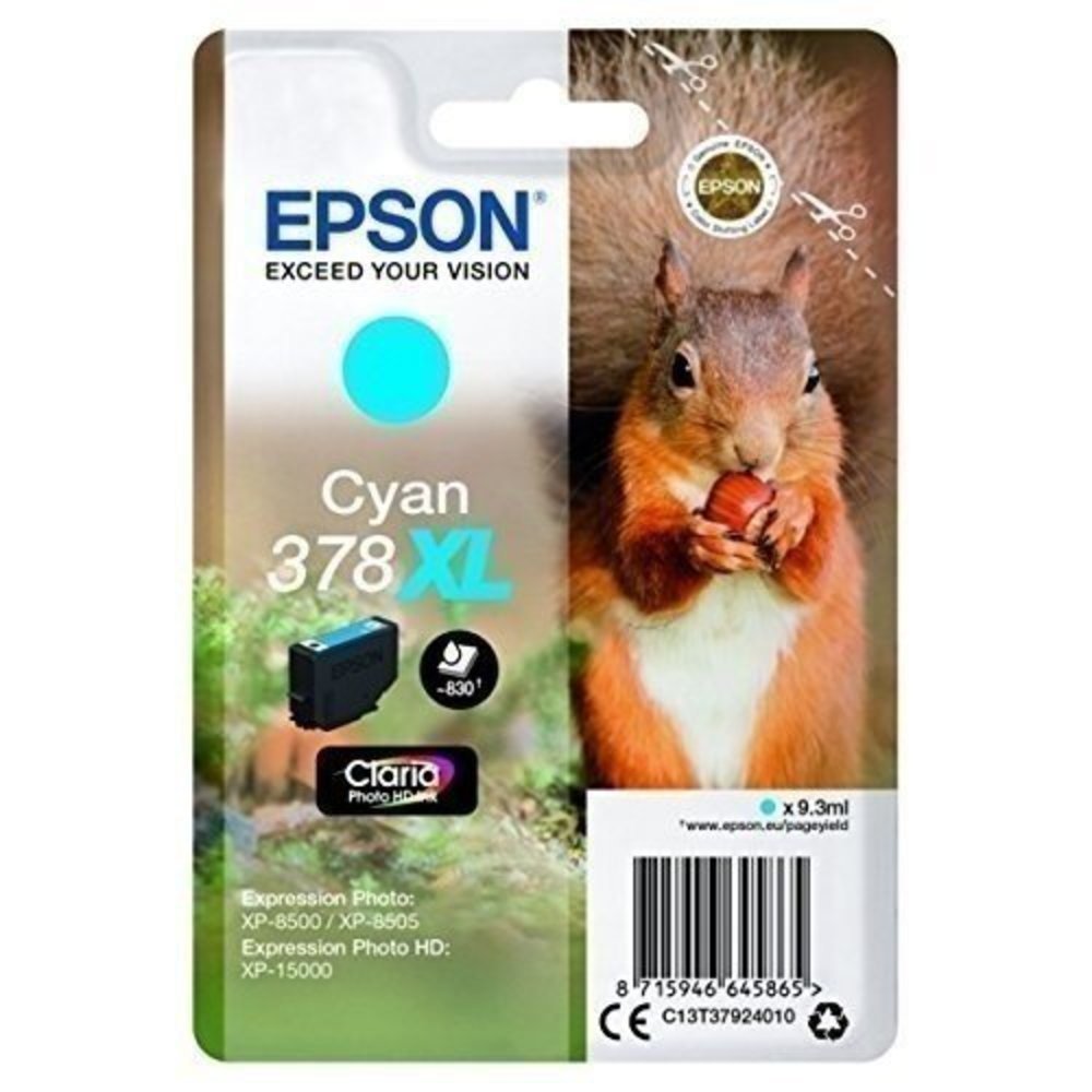 EPSON Tinte cyan 378XL (C13T37924010)