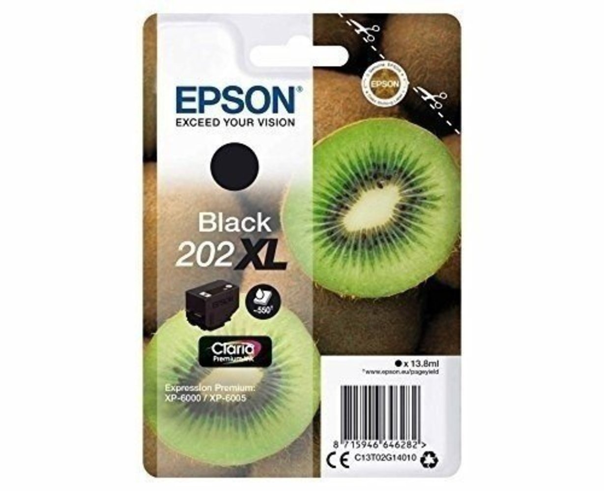 EPSON Tinte schwarz 202XL (C13T02G14010)