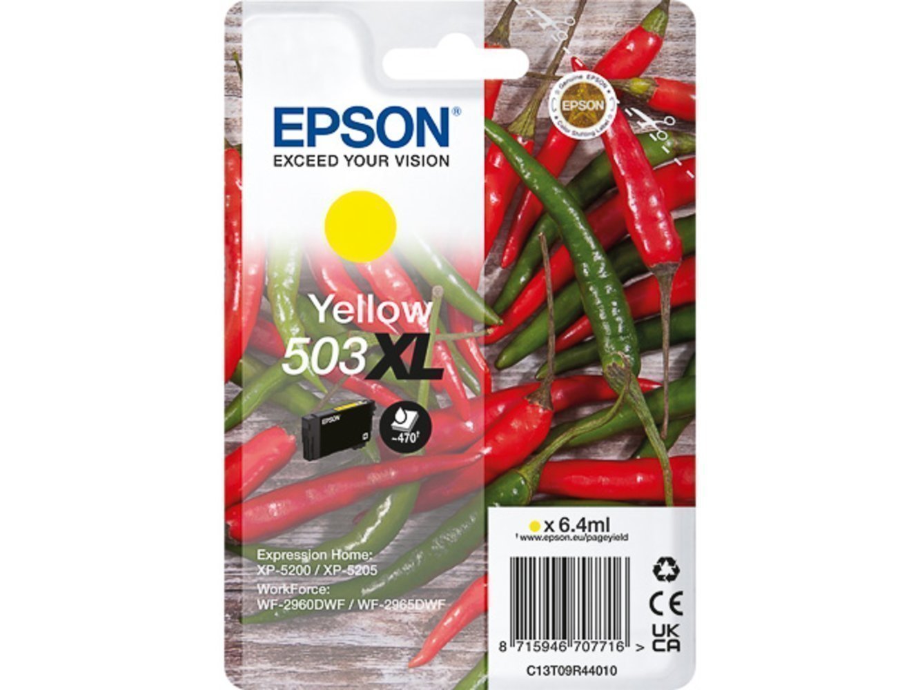 EPSON Gelb Tinte 6.4ml XP520x/WF296x