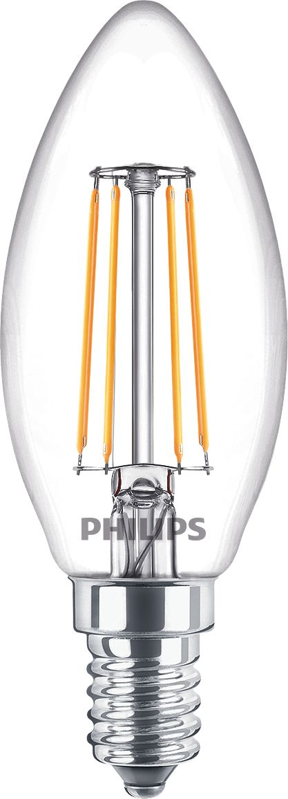 Signify Philips LED classic Lampe 40W E14 Kerze Warmw 470lm klar 3erP
