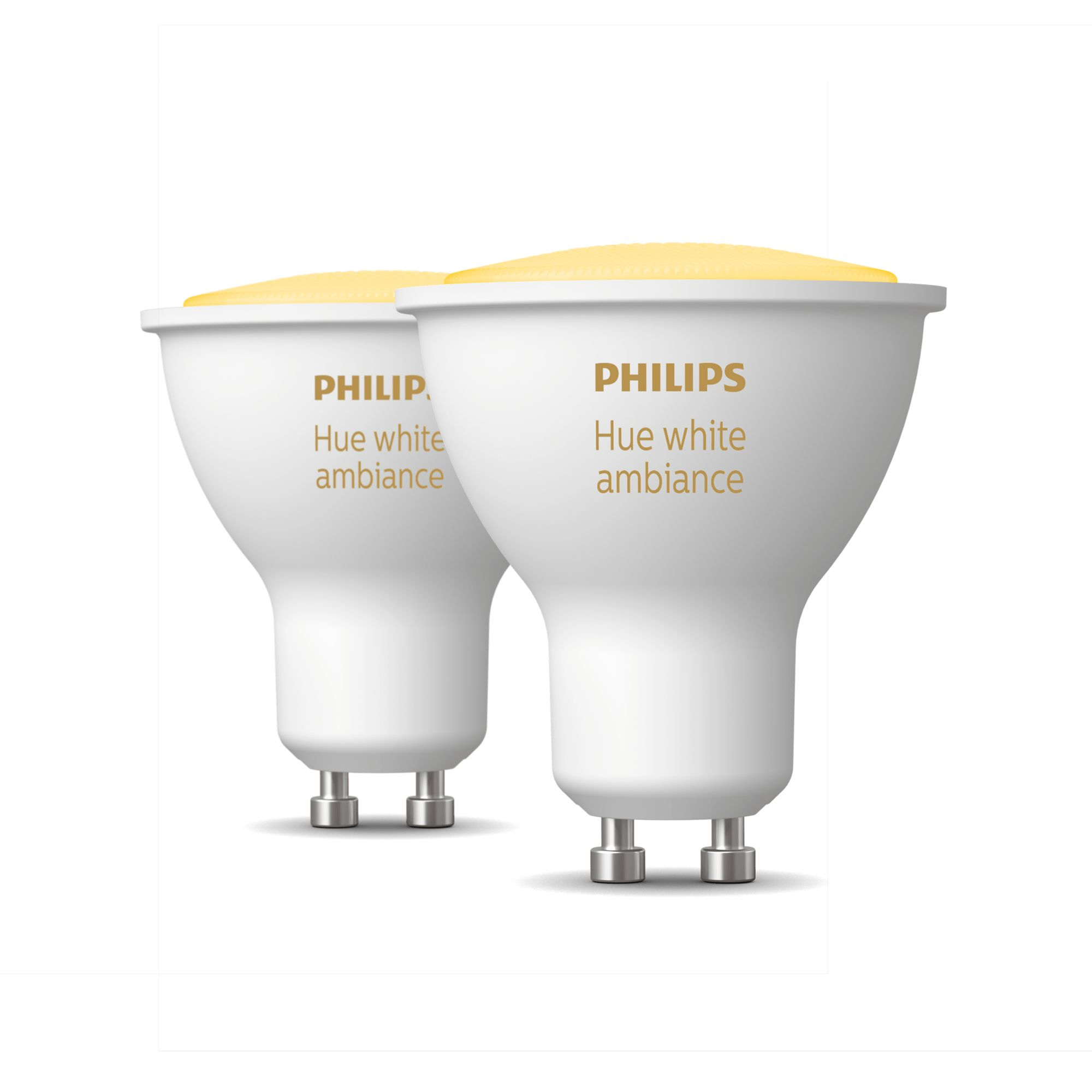 Signify philips hue weiss ambiance gu10 doppelpack 2x230lm