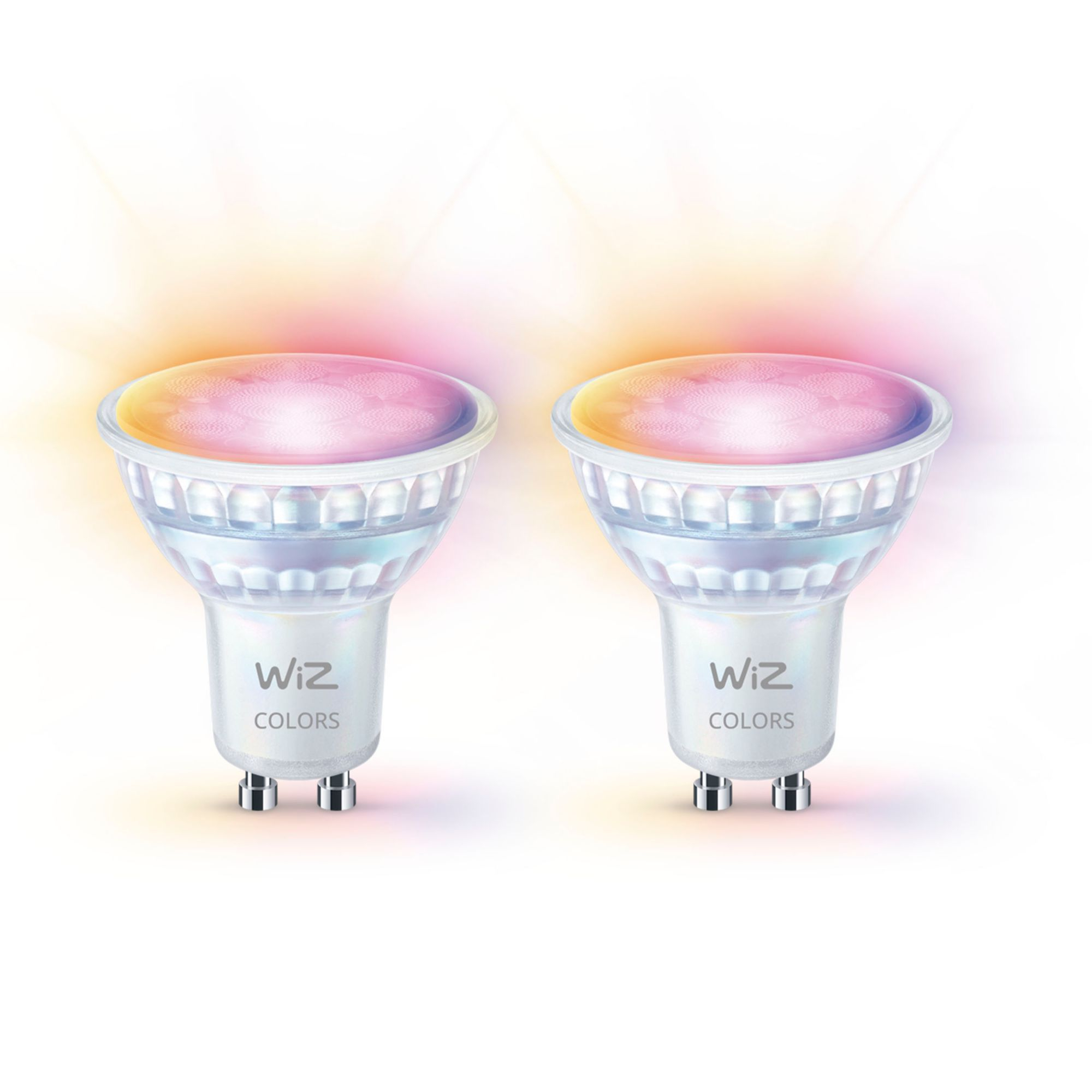 WiZ White & Color GU10 Tunable  60W Glas Zweierpack