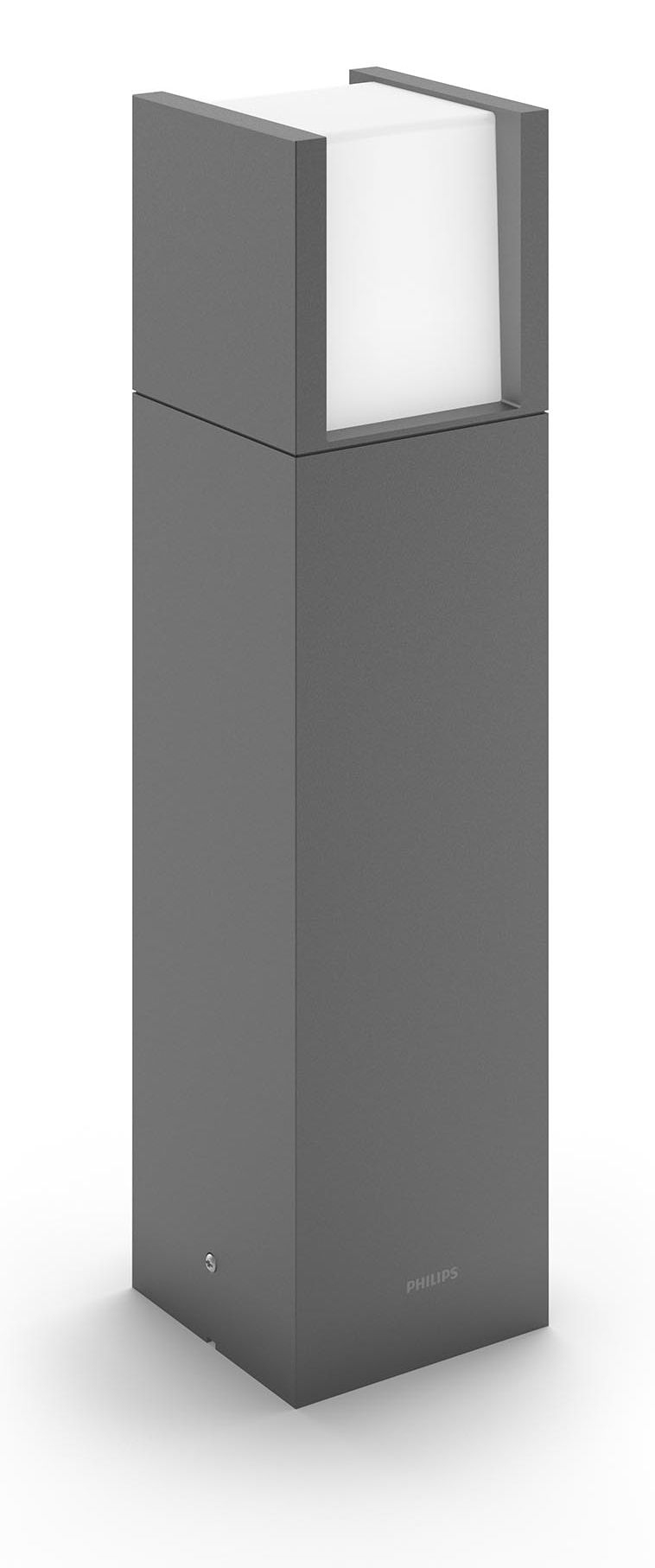 Philips Arbour 3.8W Outdoor Sockelleuchte, anthrazit, ultra-effizient, 2700 Kelvin