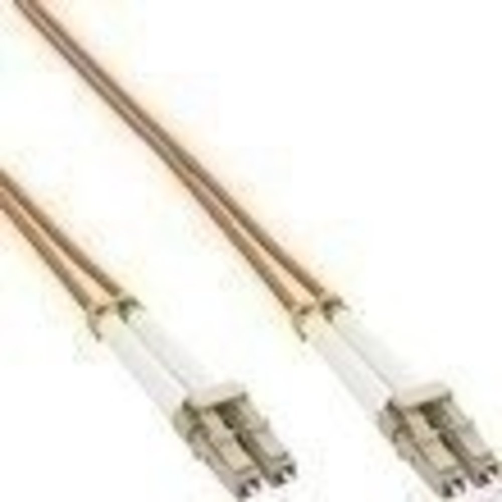 InLine® LWL Duplex Kabel LC/LC 62.5/125µm OM1 0.5m - Hochwertiges und langlebiges Duplex-Kabel mit LC/LC-Anschlüssen für eine optimale Übertragung im 62.5/125µm OM1-Fasertyp, Länge 0.5m