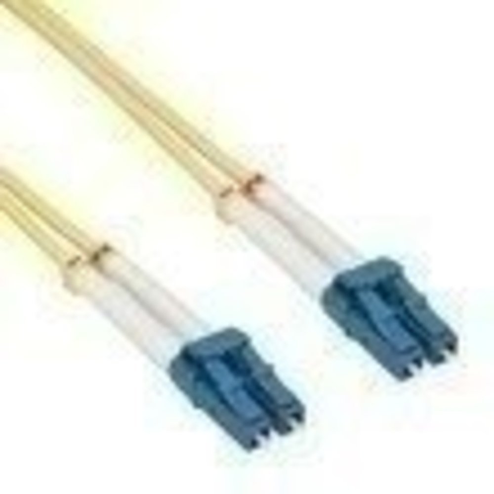 InLine® LWL Duplex Kabel LC/LC 9/125µm OS2 0.5m - Hochwertiges und langlebiges Glasfaserkabel für schnelle Datenübertragung