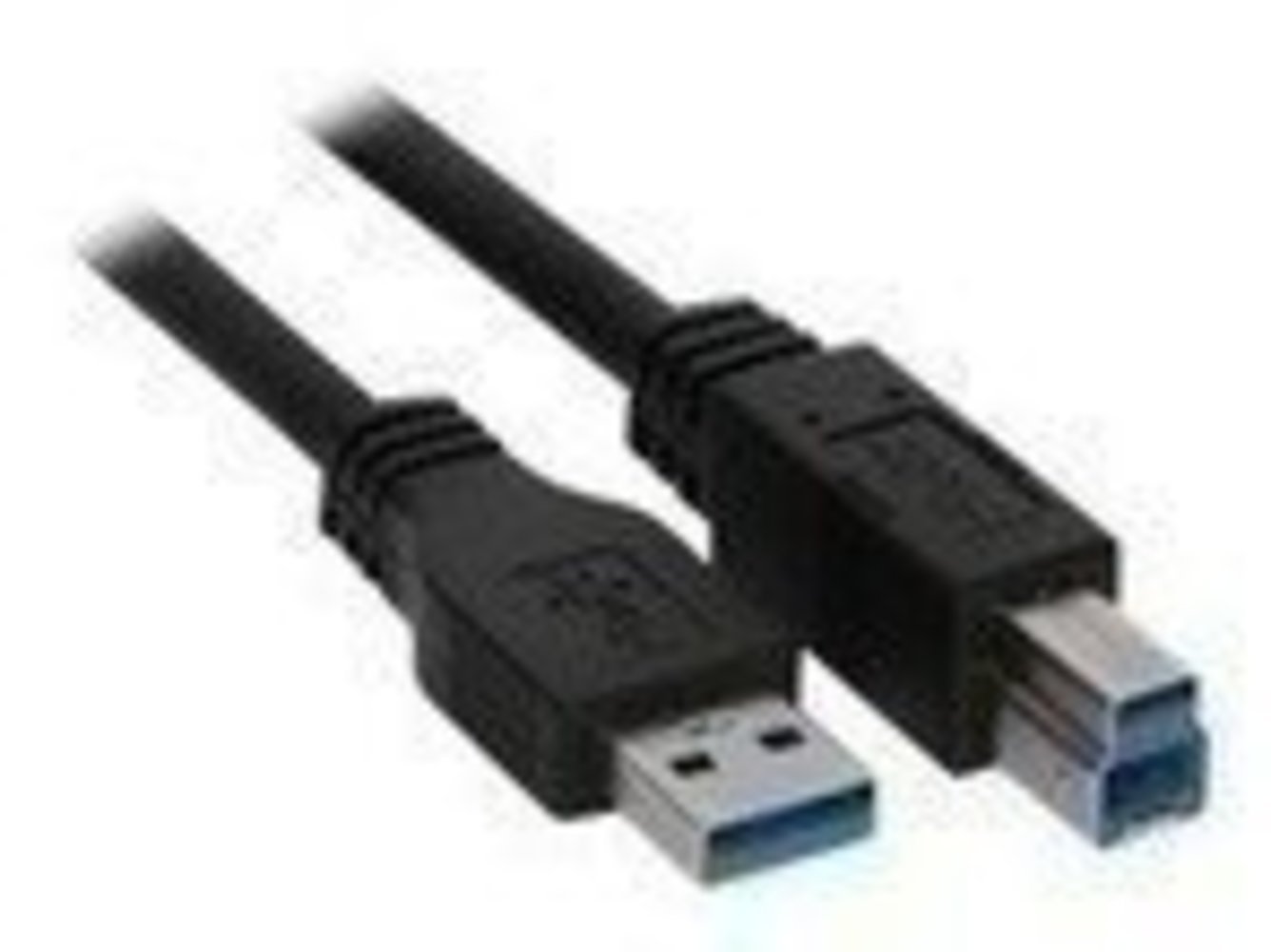 USB 3.0-Kabel, 2m lang, A-Stecker an B-Stecker, schwarz - inklusive Inline-Funktion