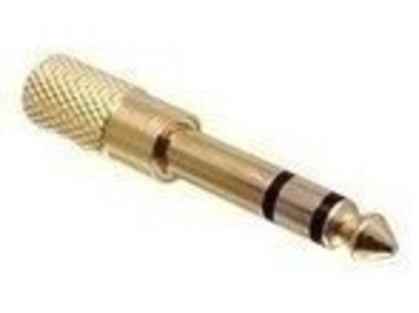 DELOCK Adapter Audio Klinke 3.5mm Buchse > 6.35mm Stecker Metall-gold 3 Pin