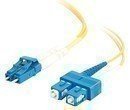 C2G LC/SC 9/125 OS1 Duplex Singlemode PVC Fiber Optic Kabel (LSZH) - Patch-Kabel - SC-Einzelmodus (M) bis LC-Monomode (M) - 1 m - Glasfaser - 9 / 125 Mikron - OS1 - halogenfrei - Gelb