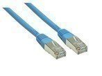  Ka Patch 0.25m Cat6 2x RJ45 PIMF blau