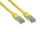  Ka Patch 0.25m Cat6 2x RJ45 PIMF gelb