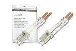 DIGITUS LWL Patchkabel LC/LC 50/125um 1m Multimode Duplex Halogenfrei bis 1Gbit mit Messprotokoll orange OM2