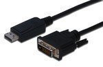 Digitus Assmann Adapterkabel DisplayPort 1.2 DVI-D 24+1 M/M digital Full HD Dual Link - 3m - Max 2560 x 1600