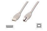 DIGITUS ASSMANN USB2.0 Verlängerungskabel 5m USB A zu USB B AWG28 beige bulk