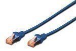 DIGITUS Patchkabel RJ45 S/FTP Cat6 3m blau Hebelschutz