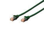 DIGITUS Patchkabel RJ45 S/FTP Cat6 3m grün Hebelschutz