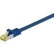 Goobay Patchkabel RJ45 S/FTP Cat7 0.25m blau PIMF