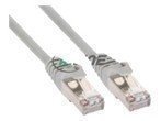 INLINE Patchkabel Cat5e SF/UTP grau 5m - Hochwertiges Ethernet Kabel für zuverlässige Datenübertragung