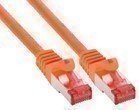 InLine® Patchkabel S/FTP (PiMf) Cat6 250MHz PVC Kupfer orange 7.5m - Hochwertiges Ethernet Netzwerkkabel für schnelle und störungsfreie Datenübertragung