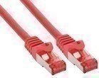 InLine® Patchkabel S/FTP (PiMf) Cat6 250MHz PVC Kupfer rot 30m - Hochwertiges Ethernet-Netzwerkkabel für schnelle und zuverlässige Datenübertragung