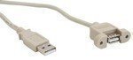 InLine® USB 2.0 Anschlusskabel 0.6m | Stecker A auf Einbaubuchse A | Hohe Qualität</br></br>Dieser optimierte Produkttitel enthält relevante Keywords wie USB 2.0, Anschlusskabel, 0.6m, Stecker A und Einbaubuchse A Darüber hinaus hebt er die hohe Qualität