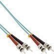 InLine® LWL Duplex Kabel ST/ST 50/125µm OM3 7.5m - Hochwertiges Lichtwellenleiter-Duplexkabel für schnelle Datenübertragung