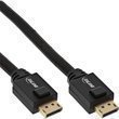 InLine® Aktives DisplayPort-Kabel 4K2K in schwarz mit vergoldeten Kontakten, Länge 15m