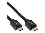 DisplayPort Aktiv-Kabel 4K2K von InLine®, schwarz, mit vergoldeten Kontakten, 20m