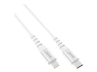 InLine® 2m USB-C Lightning Kabel für iPad iPhone iPod in silber/Alu, MFi-zertifiziert