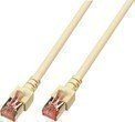 Patchkabel RJ45 Cat6 10.0 Meter 2x RJ45 PIMF grau - Hochwertiges Ethernet Kabel für schnelle Übertragungsgeschwindigkeiten