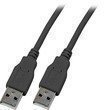  Ka USB S/S A->A 1.0m schwarz USB2.0