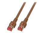 EFB RJ45 Patchkabel S/FTP Cat6 LSZH 0.5m braun