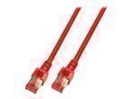 EFB RJ45 Patchkabel S/FTP Cat6 LSZH 0.15m ROT reines Kupfer Laengenaufdruck auf Knickschutztuelle patentiert