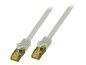 EFB RJ45 Patchkabel S/FTP.Cat6A.LSZH.Cat7 Rohkabel.10m.grau