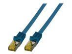 EFB RJ45 Patchkabel S/FTP.Cat6A.LSZH.Cat7 Rohkabel.1m.blau