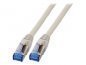 EFB RJ45 Patchkabel, S/FTP, Cat6A/Cat7 TPE superflex, 1m, grau