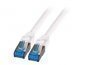 EFB RJ45 Patchkabel S/FTP.Cat6A.Cat7 TPE superflex.5 m.we