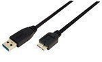 USB Kabel LogiLink A->micro B St/St 0.60m sw