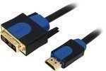 LogiLink Kabel HDMI zu DVI DVI zu HDMI 3.0 Meter