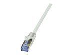 LogiLink CAT6A S/FTP Patchkabel AWG26 PIMF grau 10m